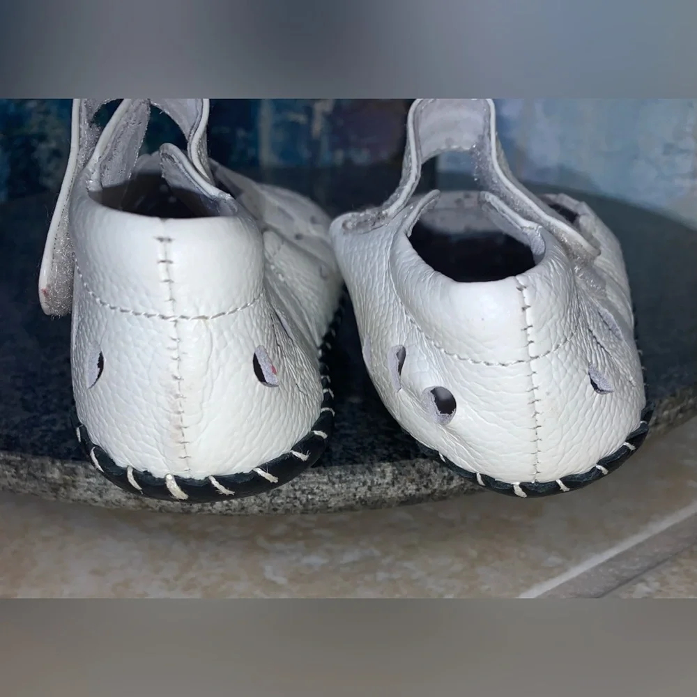 pediped white leather